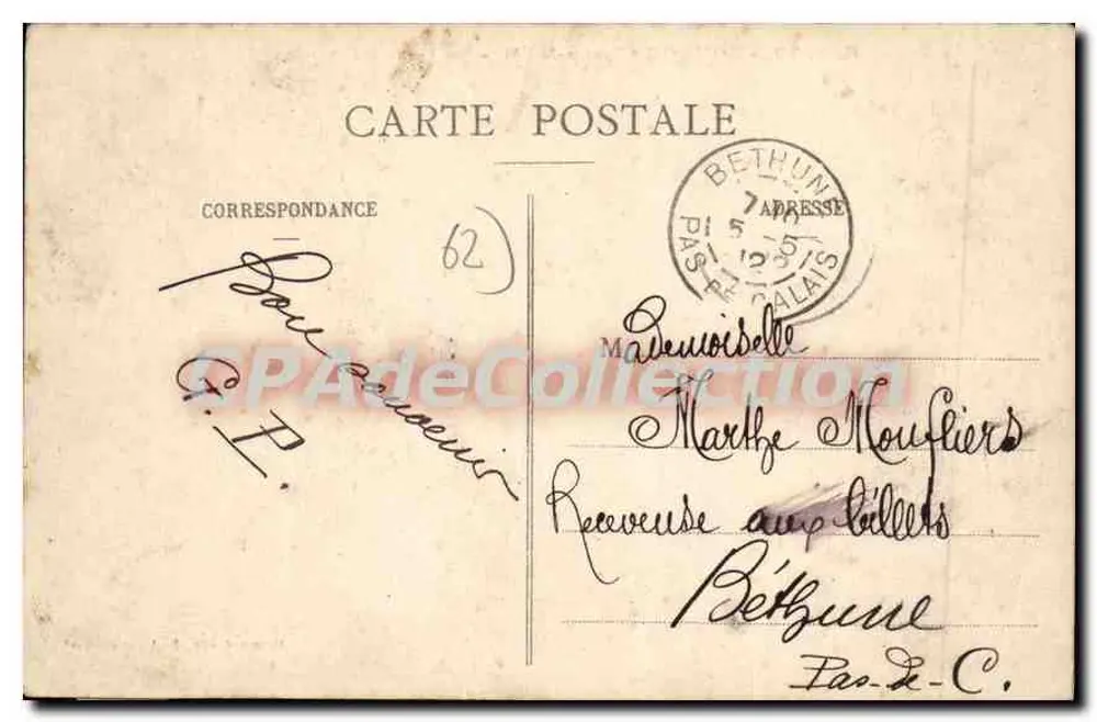 Boulogne-sur-Mer — Zentralbahnhof — Verlag Stévenard, Nr. 20 - Rückseite