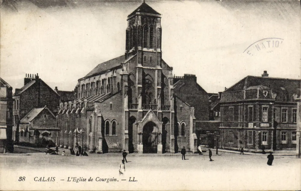 Calais — A Igreja de Courgain — E. NATION, n°38 - Frente