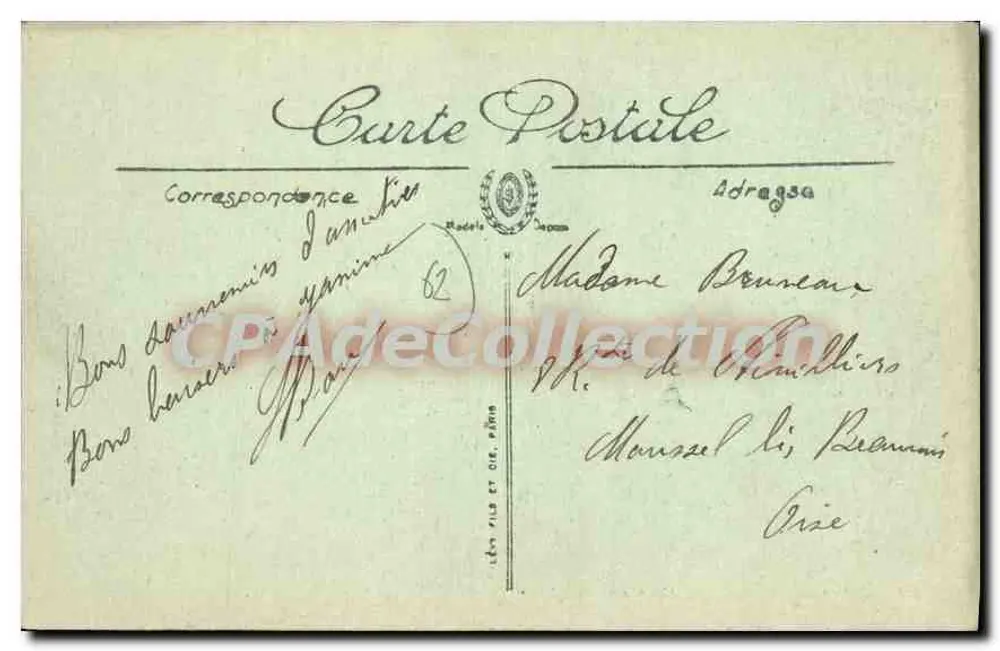 Calais — A Igreja de Courgain — E. NATION, n°38 - Verso