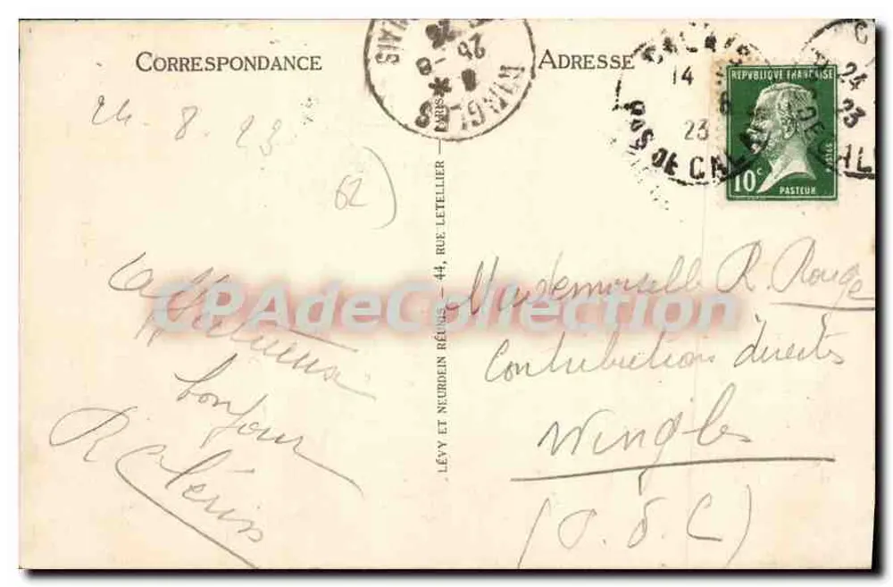 Calais — A Place d'Armes e o Sino — LL - Verso