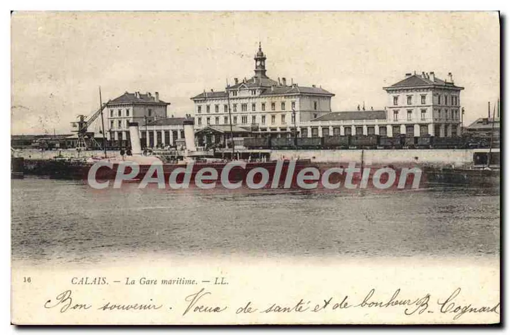 Calais — A Estação Marítima — LL. n°16 - Frente