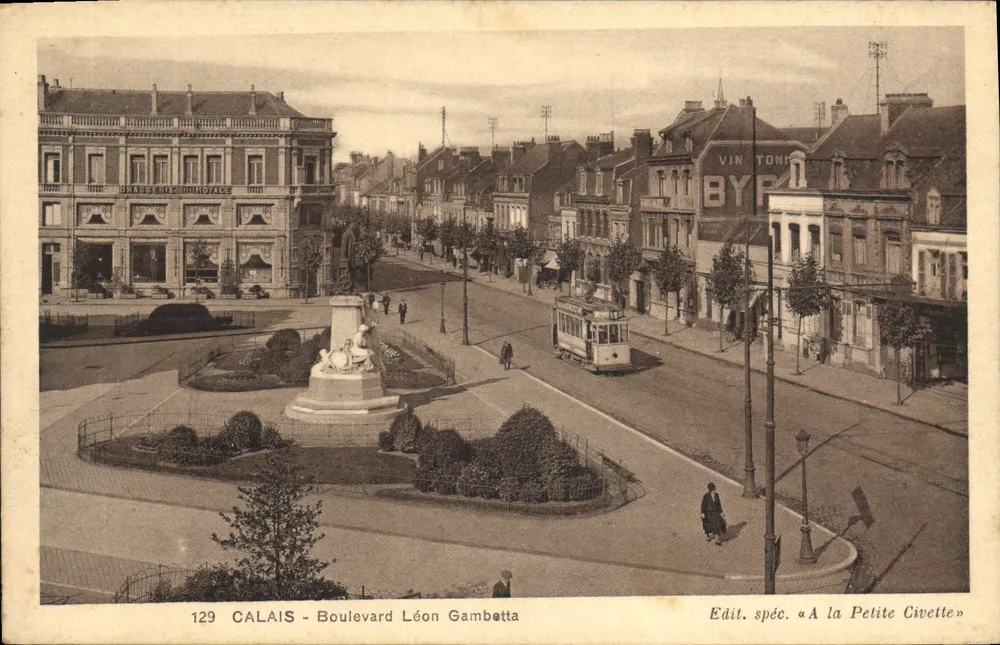 Calais — Bulwar Léon Gambetta — wydawca specjalny « A la Petite Civette » - Awers