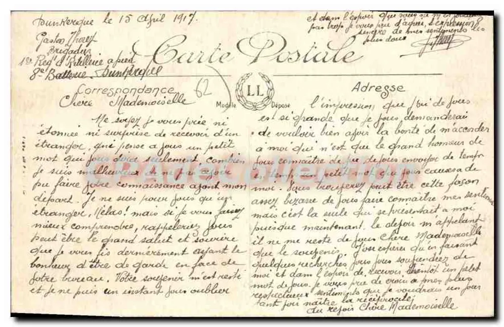 Calais — O Pont Richelieu — LL. N°2 - Verso
