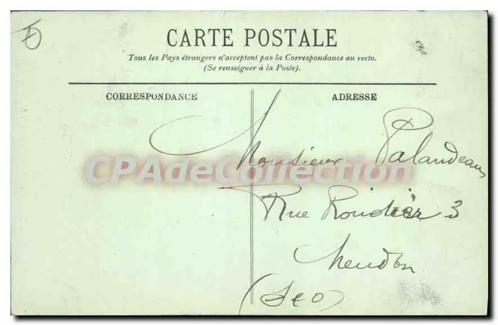 Calais — O Monumento de Cavet — LL. - Verso