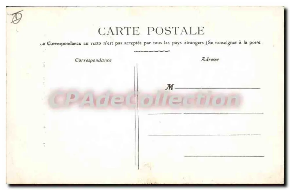 Calais — Igreja de Nossa Senhora — C.A.P. n°71 - Verso