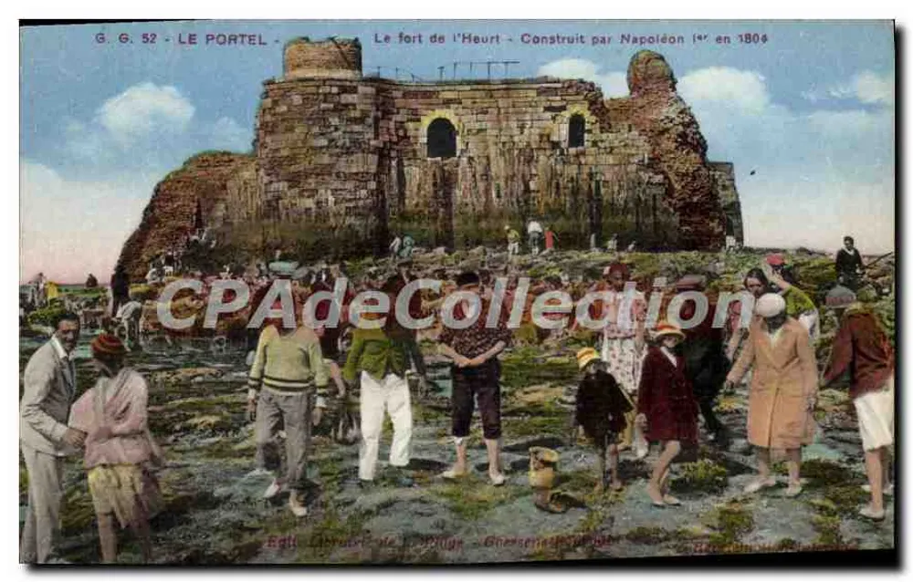 Das Fort von l'Heurt — Errichtet von Napoleon I im Jahr 1804 — G. Goessen, La Porte - Vorderseite