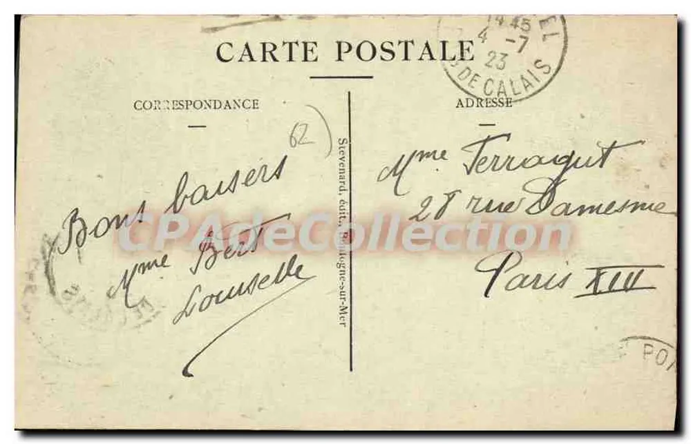 Die Bäder von Le Portel — Umgebung von Boulogne-sur-Mer — E.S. 771 - Rückseite