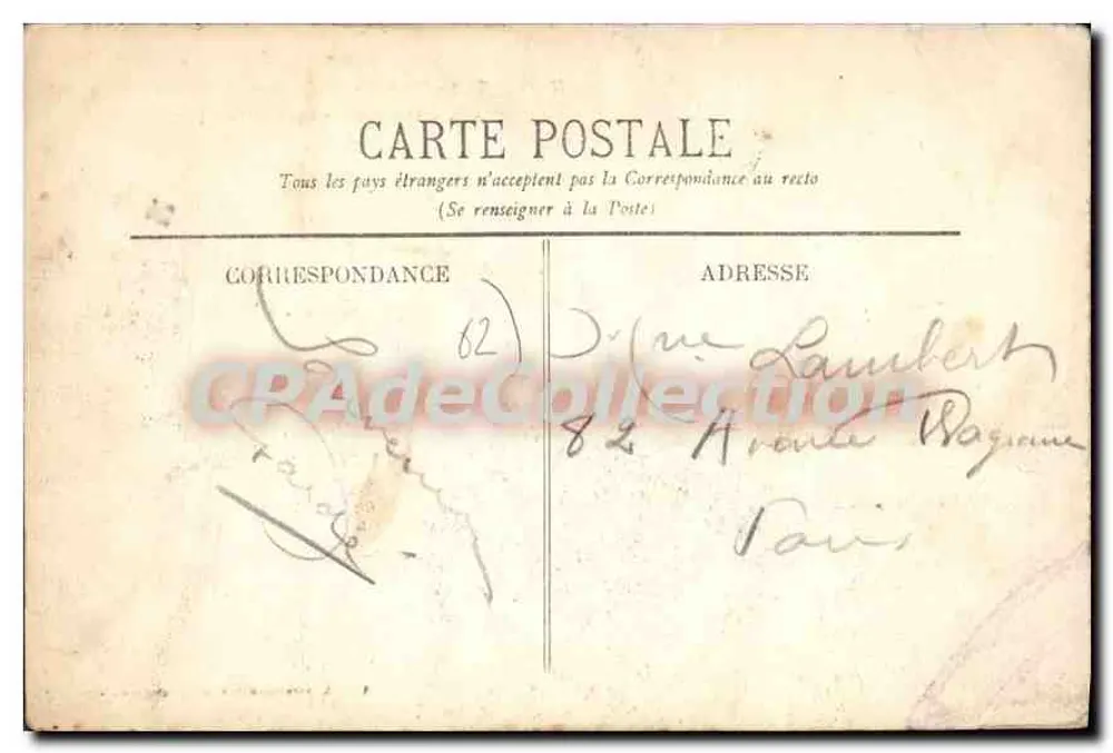 Le Portel - Declínio do dia — Arredores de Boulogne-sur-Mer — E. S. - 739 — Editor E. Stévenard, Boulogne-sur-Mer - Verso