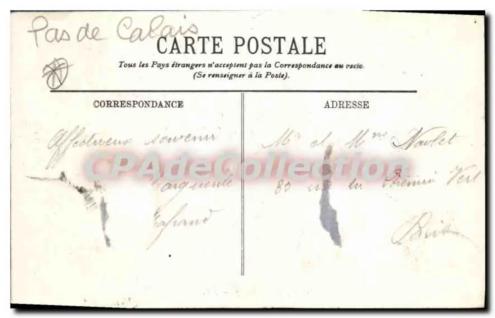 Le Portel — Panorama der Strand und des Dorfes — LL. - Rückseite