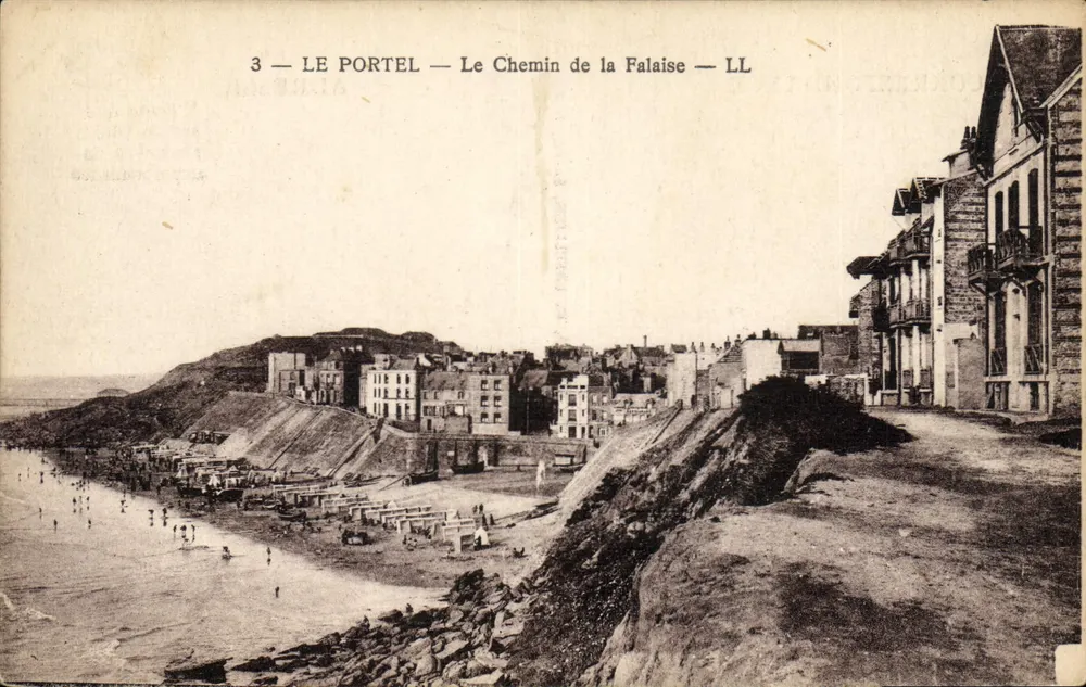 Le Portel — Der Weg am Kliff — LL - Vorderseite