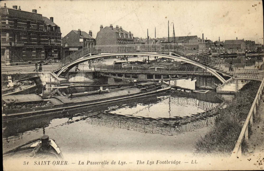 Saint-Quentin - A Ponte do Lys — The Lys Footbridge — Editor LL, n°54 - Frente