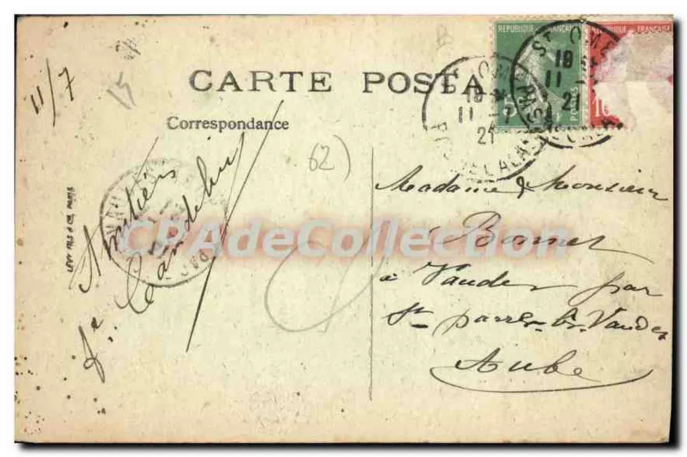 Saint-Quentin - A Ponte do Lys — The Lys Footbridge — Editor LL, n°54 - Verso