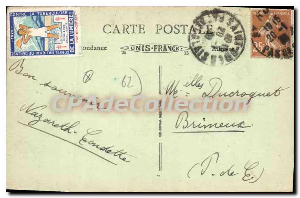 Saint-Omer (P.-de-C.) - Stadhuis — B. F. n°26 - Achterkant