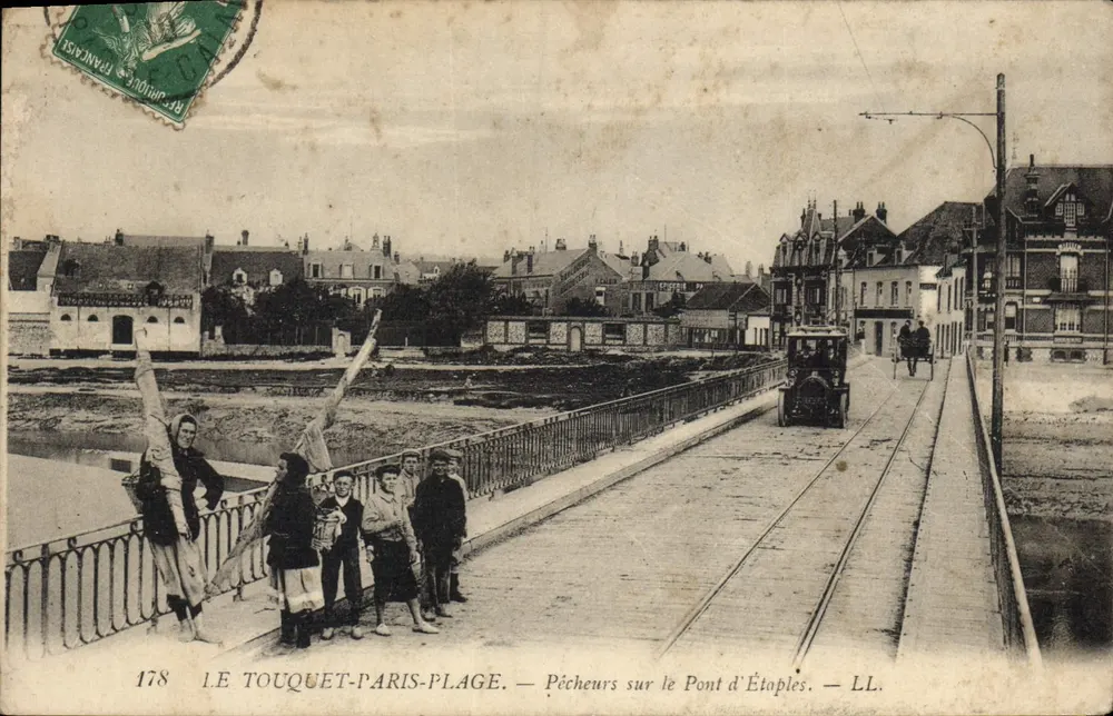 Le Touquet-Paris-Plage — Fischer am Étaples-Brücke — LL. n°178 - Vorderseite