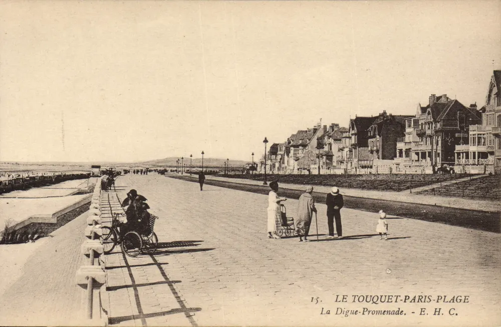 Le Touquet-Paris-Plage — Die Digue-Promenade — E. H. C. n°15 - Vorderseite