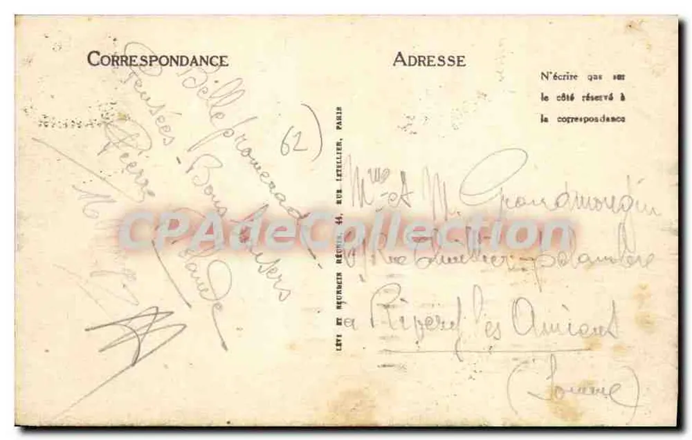 Le Touquet-Paris-Plage — Der Leuchtturm und der Deich — LL - Rückseite