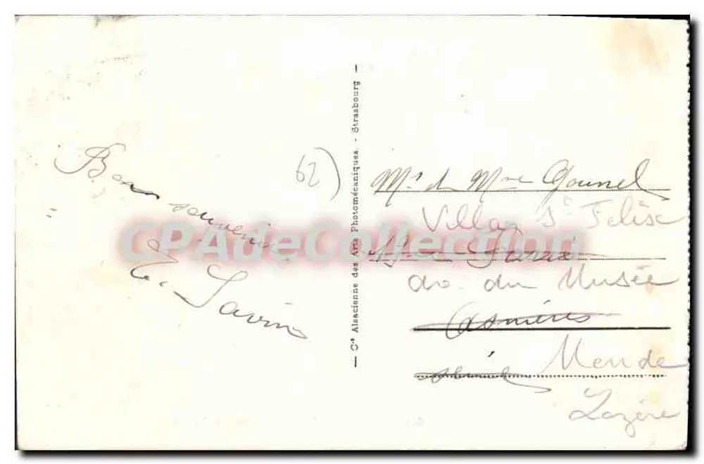 Le Touquet-Paris-Plage — Schweizer Dorf — Rouquet de Lisle - Rückseite