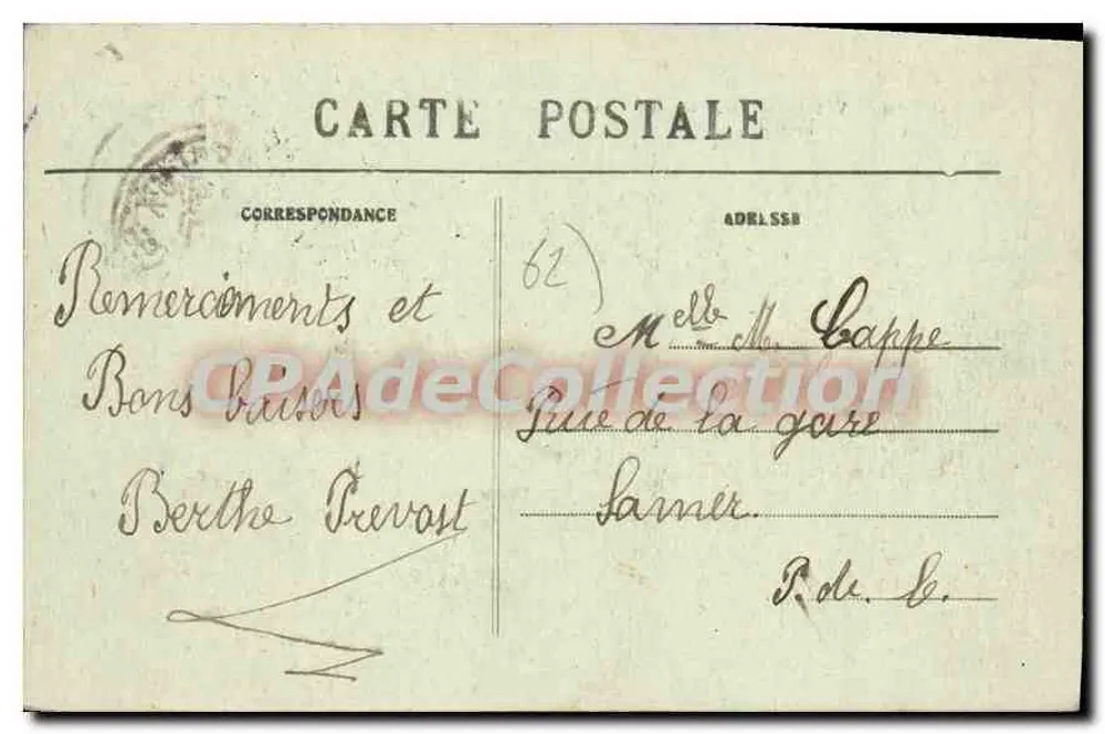 Wimereux (P.-de-C.) — A Igreja — Stevenard, edição Bonlogue-sur-Mer - Verso