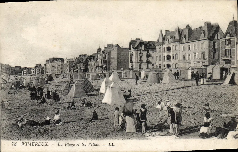 Wimereux — Die Strandpromenade und Villen — LL - Vorderseite