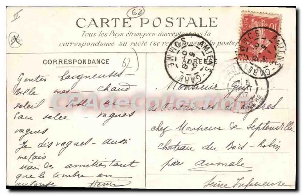 Wimereux — Die Strandpromenade — Rue des Buttes — E.B. 6A - Rückseite