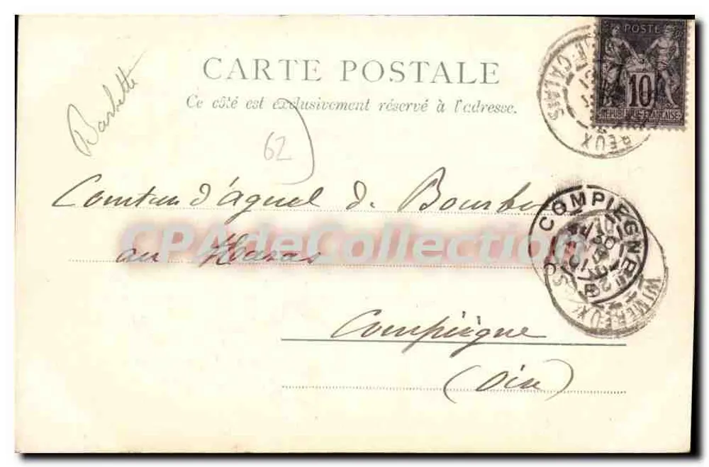 A praia com maré baixa — Wimereux — editor desconhecido, n° 13097 - Verso