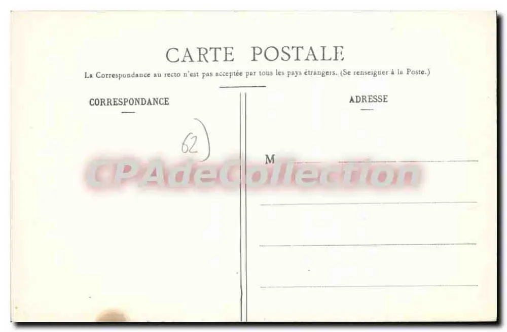 Vizinhança de CALAIS - Praia do Blanc-Nez — X. THIRIAT, Thiriat-Deguines, lib.édit., Calais - Verso