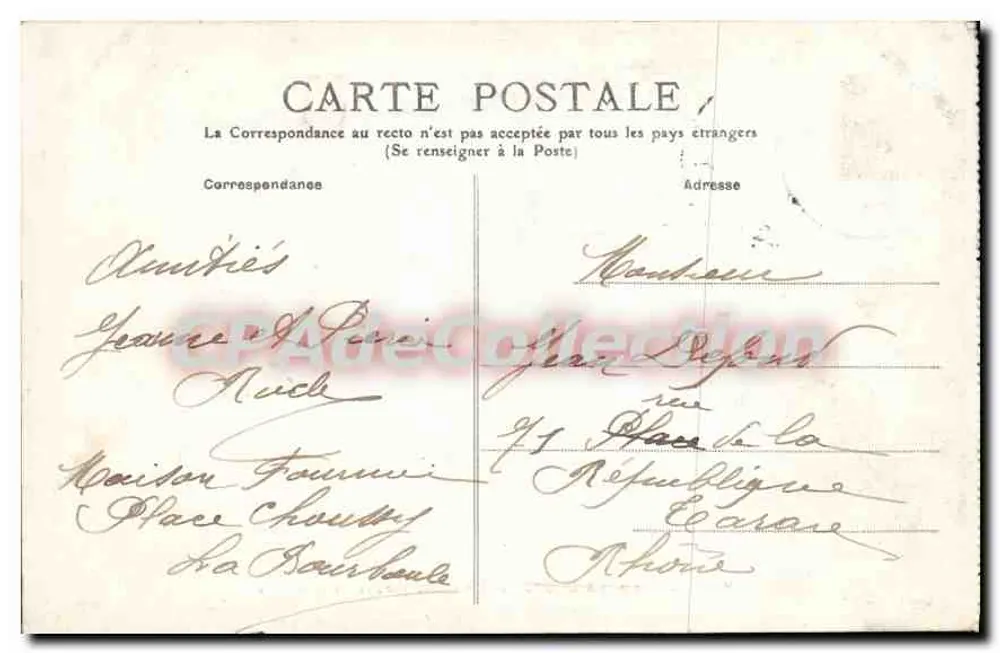 Puy-de-Dôme — LA BOURBOULE — Das Casino, Villen und Hotels — Guire, Verlag - Rückseite