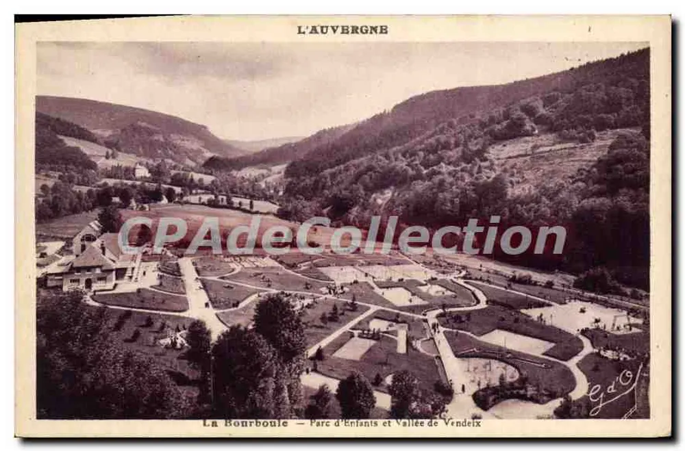 La Bourboule — Speelplaats en dal van Vendeix — Auvergne - Voorkant