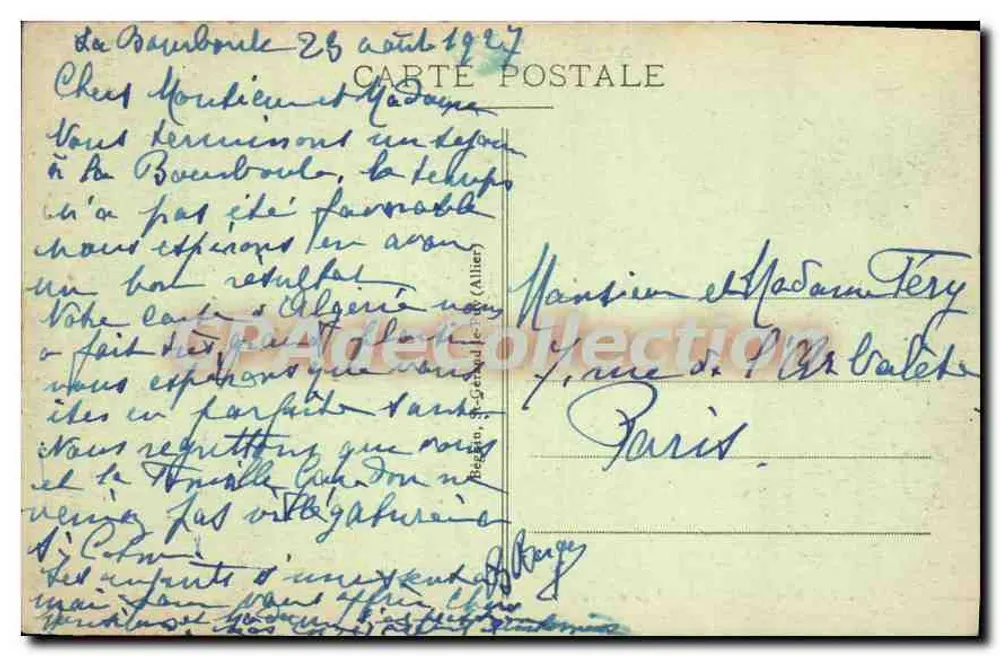 La Bourboule - Vista geral — L'Auvergne pittoresca, editor n°3002 - Verso