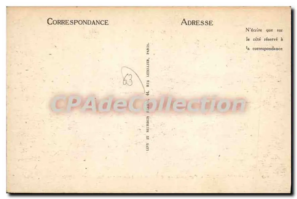 La Bourboule — Vista geral e Colégio de l'Andeze — LL - Verso