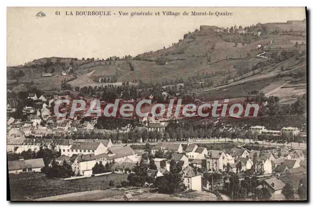 La Bourboule - Allgemeiner Blick und Dorf Murat-le-Quaire - Vorderseite