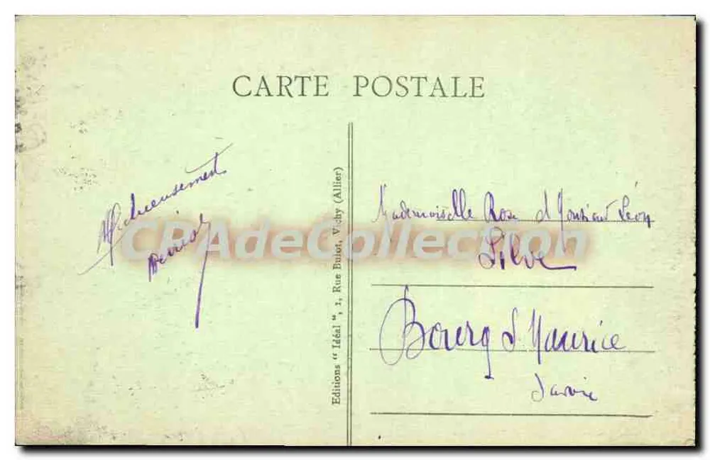 La Bourboule - Das Casino (Eröffnung 1939) — L'Auvergne Pittoresque, Verlag - Rückseite