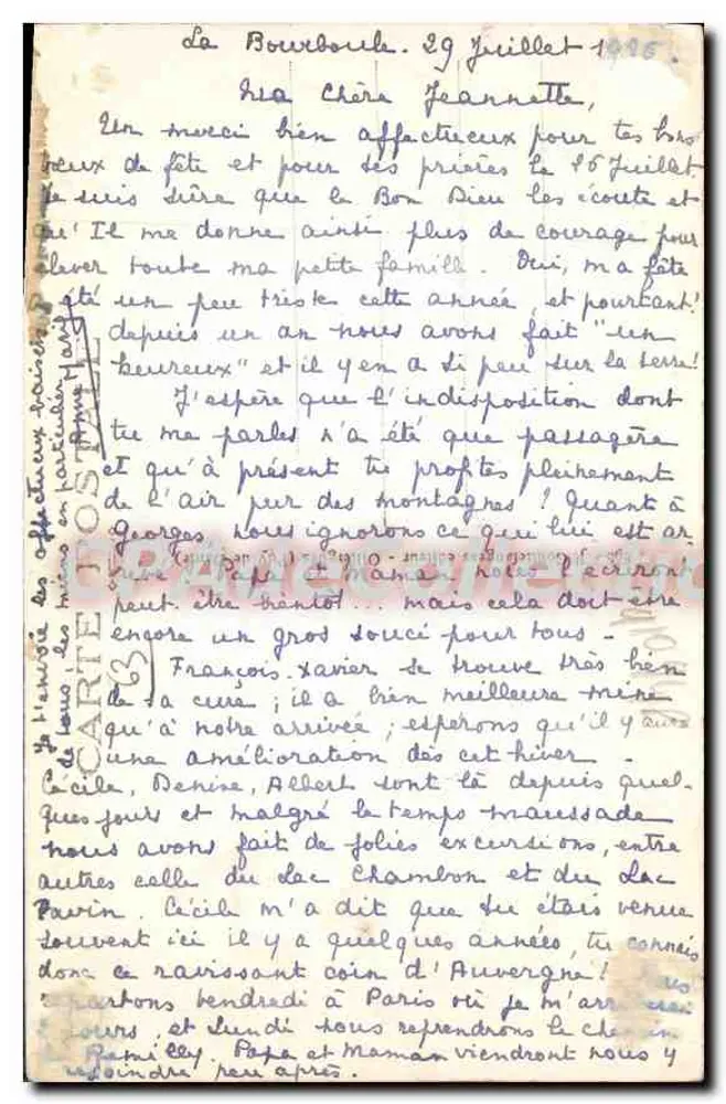 ला बौर्बौले — डॉर्डोन्ने पर बड़ा पुल — G.d'O - पीछे