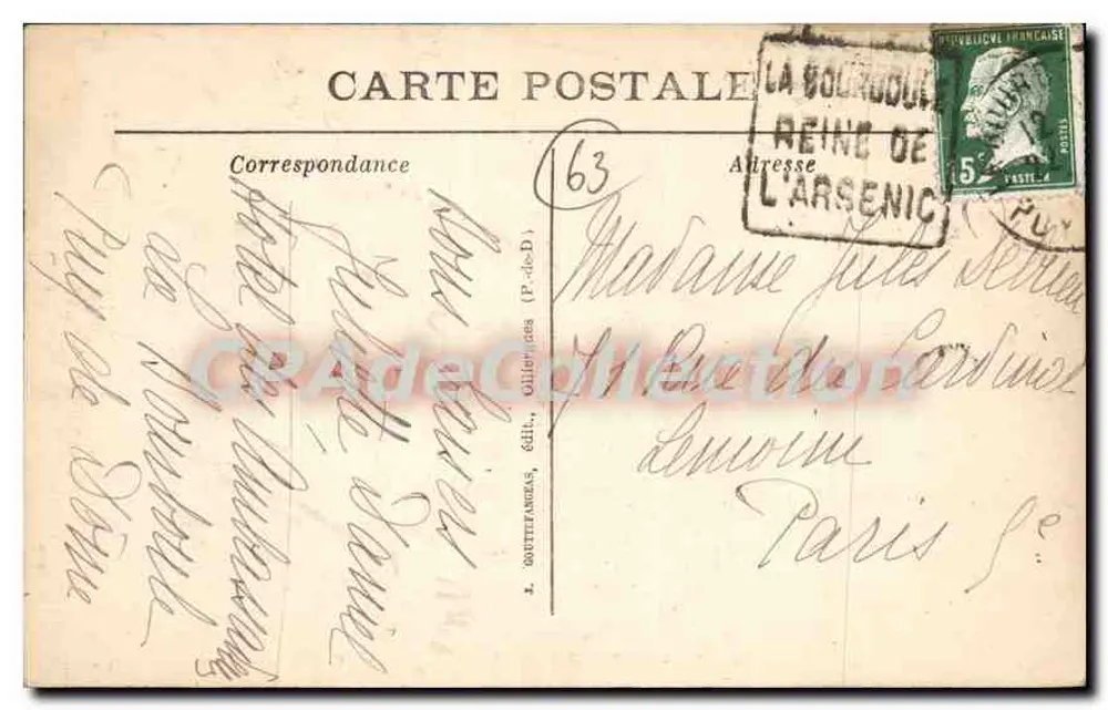 La Bourboule — Vista Geral — a.d.o. 888 - Verso