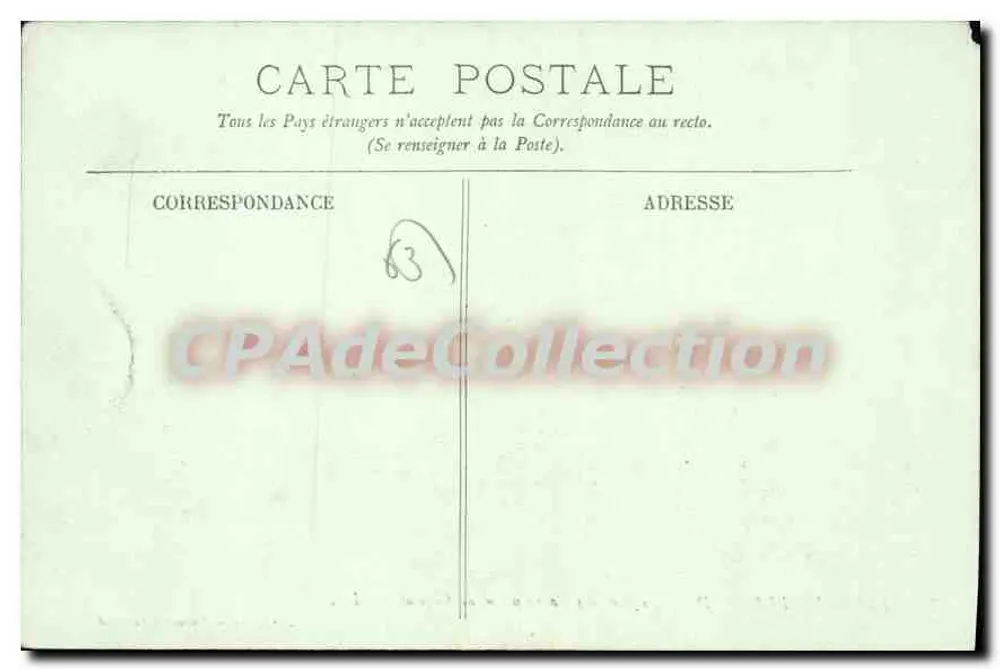 Ankunft des Wagens am Col de Ceyssat — Clermont-Ferrand — Couty frères — n°78 - Rückseite