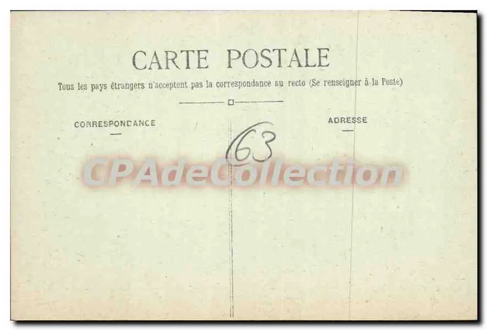 Clermont-Ferrand (P.-de-D.) — Statua Wercingetoryka i Teatr — L'Hironnelle, Paryż, nr 418 - Rewers