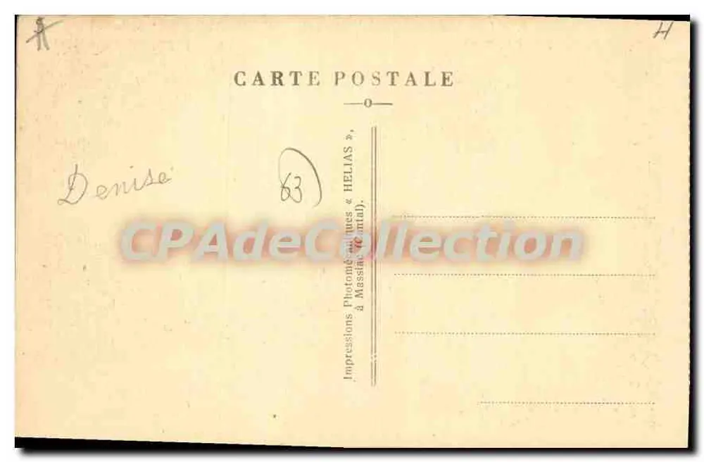 Clermont-Ferrand (P.-de-D.) — Praça e Monumento a Blaise-Pascal — Helias - Verso