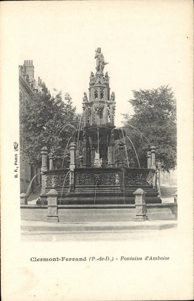 Clermont-Ferrand (P.-de-D.) — Fontaine d'Amboise — B.F. Paris - Frente