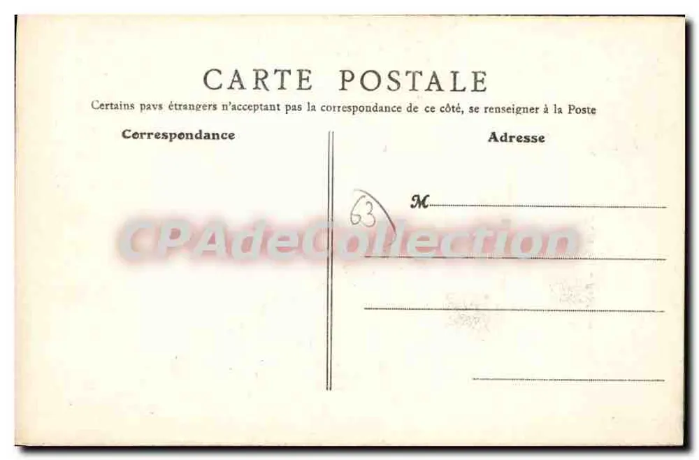 Clermont-Ferrand (P.-de-D.) — Fontaine d'Amboise — B.F. Paris - Verso