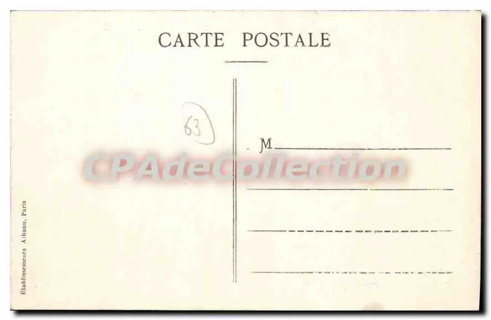 Le Mont-Dore — A Estação e a Nova Estrada da Bourboule — E.A. - Verso