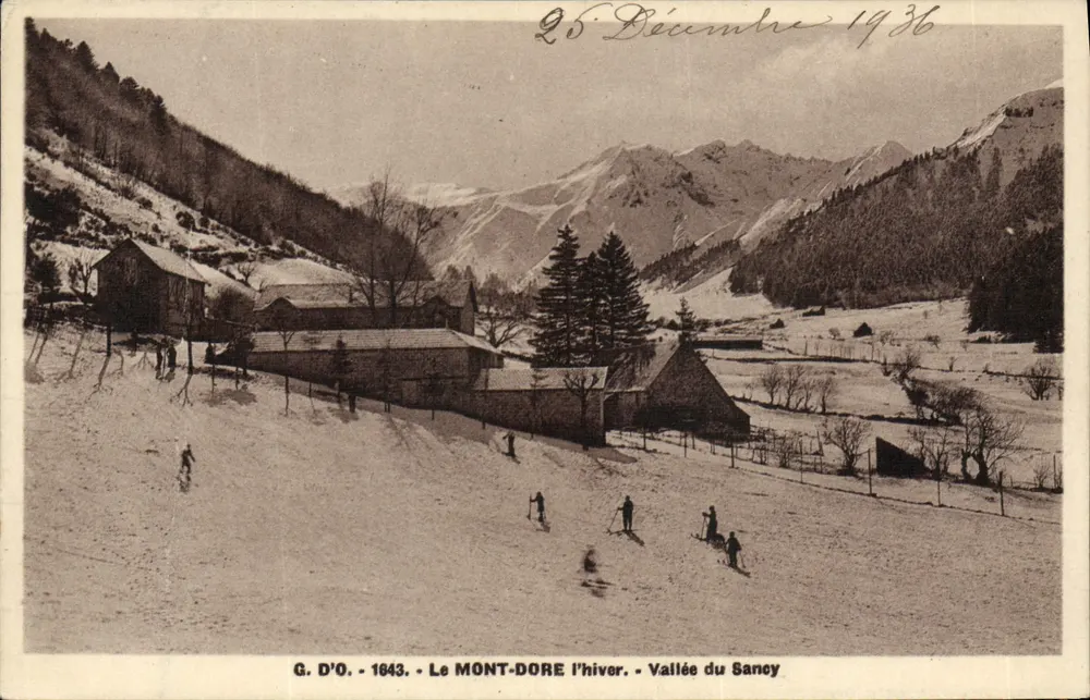 O MONT-DORÉ no inverno — Vale do Sancy — G. D'O. - 1643 - Frente