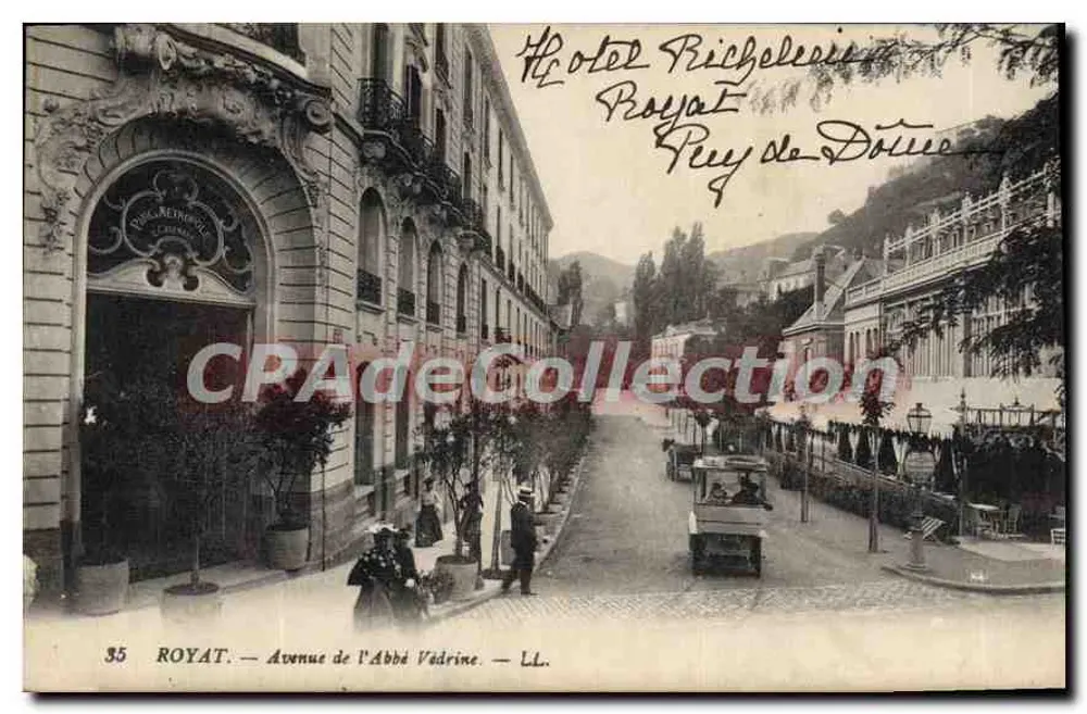 Royat — Avenida do Abade Védrine — Hotel Richelecie — LL. n°35 - Frente