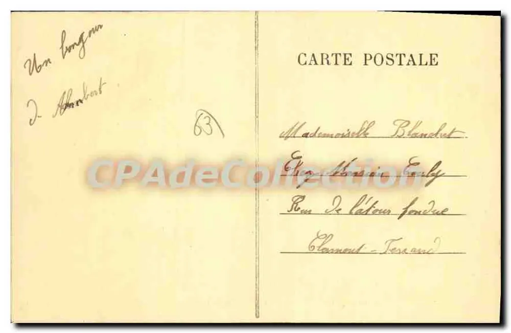 O dolmen de Boisseyre — Ambert — A Auvergne — n°310 — Editor L. Roy-Ambert - Verso