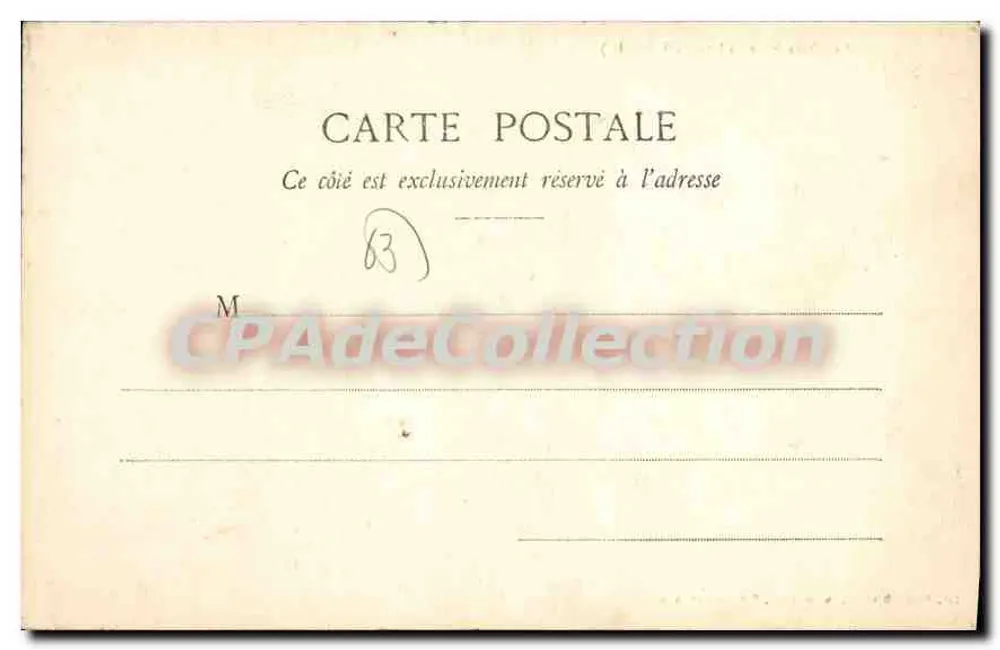 A Capela de Villetour (P.-de-D.) — editor desconhecido, número de série não visível - Verso