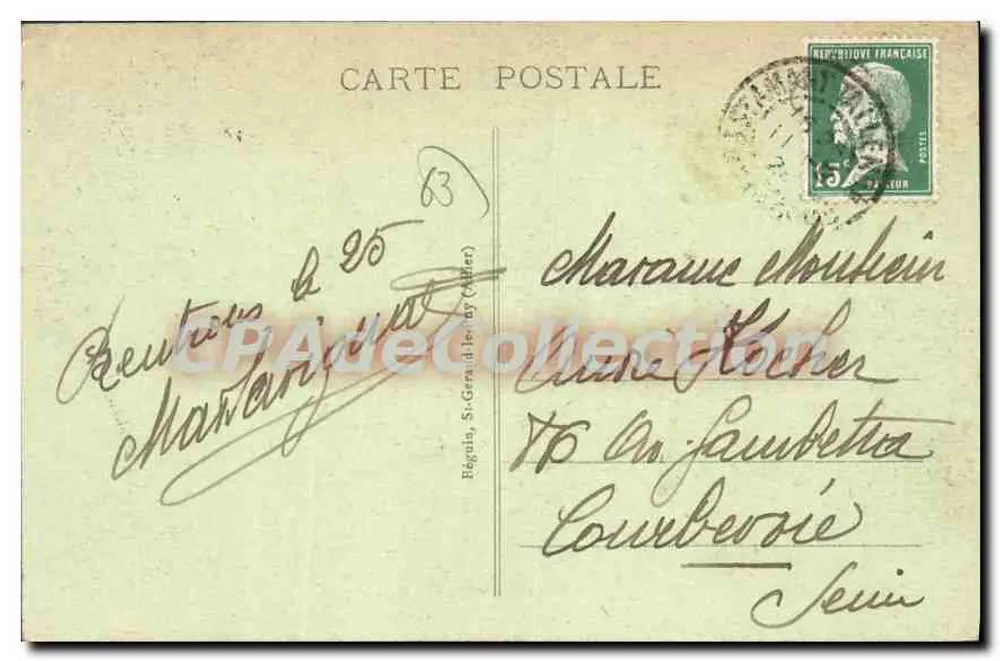 Die malerische Auvergne — Innenraum aus Auvergne — Ideal - Rückseite