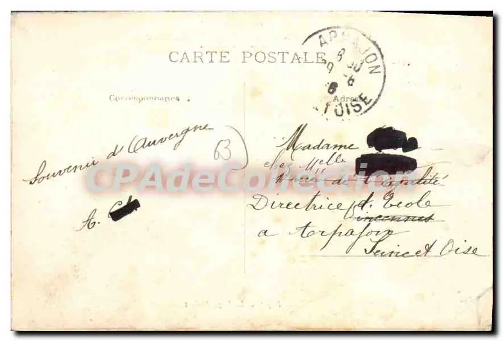 Auvergne - Strecke von Ambert nach La Chaise-Dieu - Tunnel von Mayres — Papeterie L. Boy, Ambert - Rückseite