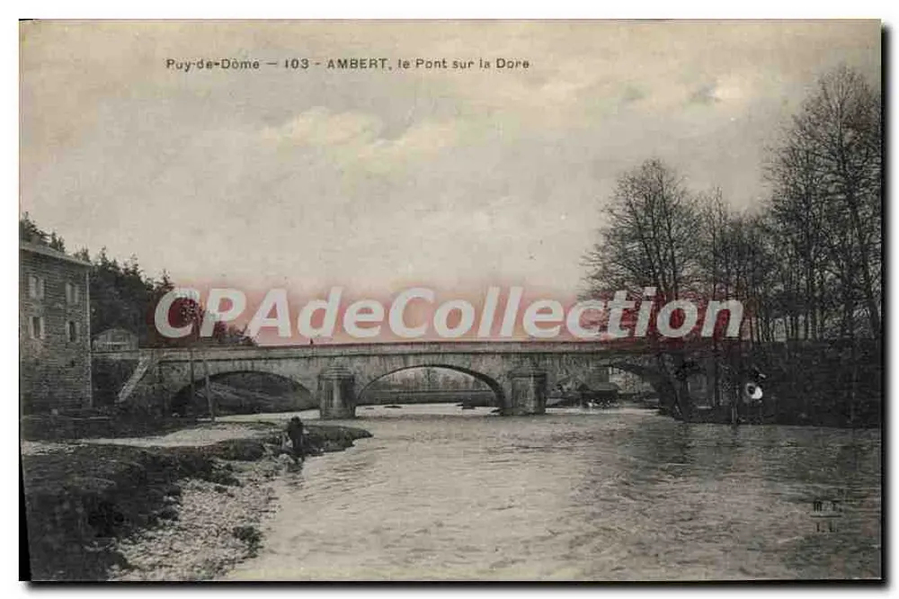 Ambert, o Ponte sobre a Dore — Puy-de-Dôme — n°103 - Frente