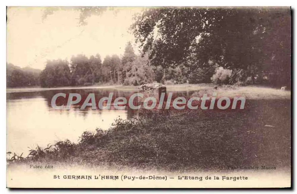 St GERMAIN L'HERM (Puy-de-Dôme) — L'Etang de la Fargette — Fabre édit - Vorderseite