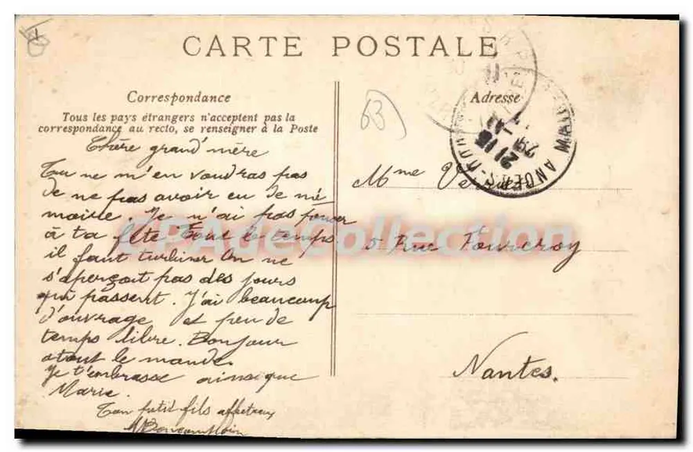 Riom — Denkmal der Marseillaise — L'Auvergne Pittoresque - Rückseite