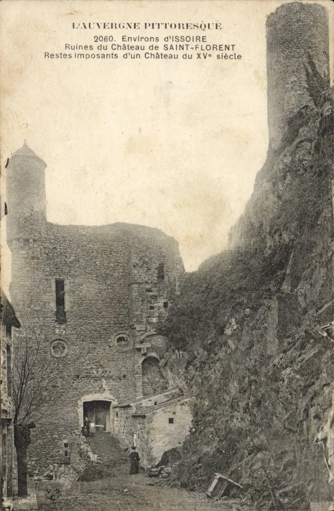 Ruinen des Schlosses Saint-Florent — Umgebung von Issoire — L'Auvergne pittoresque - Vorderseite